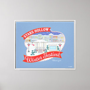 Gilmore Girls Stars Hollow Winter Festival Leinwanddruck