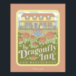 Gilmore Girls | The Dragonfly Inn & Restaurant Poster<br><div class="desc">Genießen Sie den einladenden Komfort des Dragonfly Inn mit dieser eleganten Illustration der eleganten Bed & Breakfast-Unterkunft. Umgeben von blühenden Blume und der bezaubernden Fassade des Gasthauses ist dieses Design perfekt für eine große Auswahl an Produkten. Es ist die perfekte Art, die Gastfreundschaft und das Herz von Stars Hollow zu...</div>