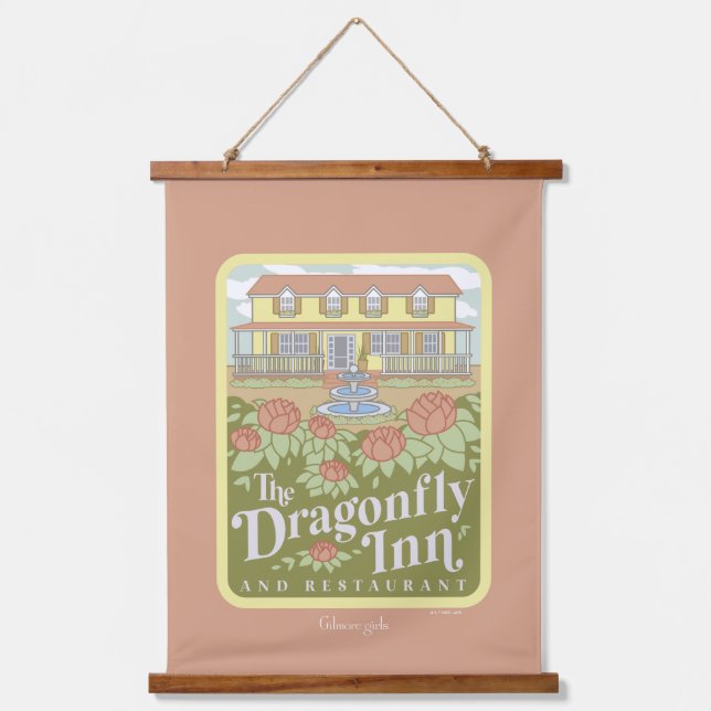 Gilmore Girls | The Dragonfly Inn & Restaurant Wandteppich Mit Holzrahmen (Vorderseite)