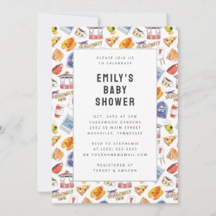 Gilmore Girls Watercolor Icons Kinderdusche Einladung