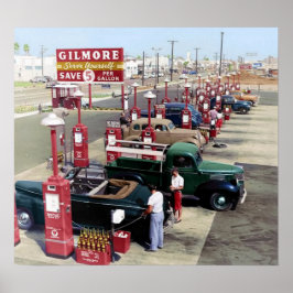 Gilmore's Gas A Teria Los Angeles 1948 Poster