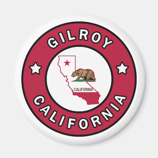 Gilroy California Magnet (Vorne)