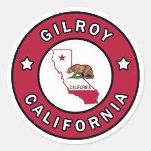 Gilroy Kalifornien Runder Aufkleber