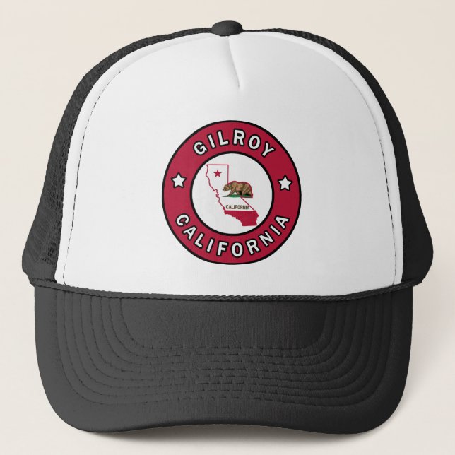 Gilroy Kalifornien Truckerkappe (Vorderseite)