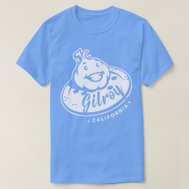 Gilroy Knolic City California Funny Feinschmecker T-Shirt (Design vorne)