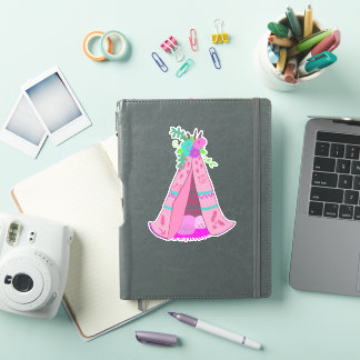 Gilry Pink Tent Tribal Teepee Aufkleber