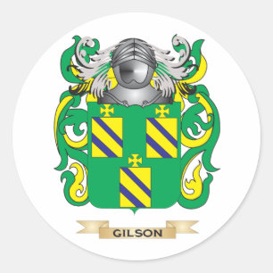 Gilson Wappen (Familienwappen) Runder Aufkleber