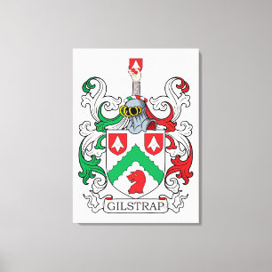 Gilstrap-Familienwappen Leinwanddruck