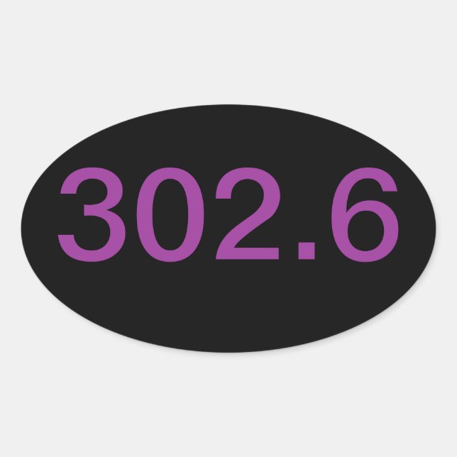 GILT OVALER AUFKLEBER (Vorderseite)