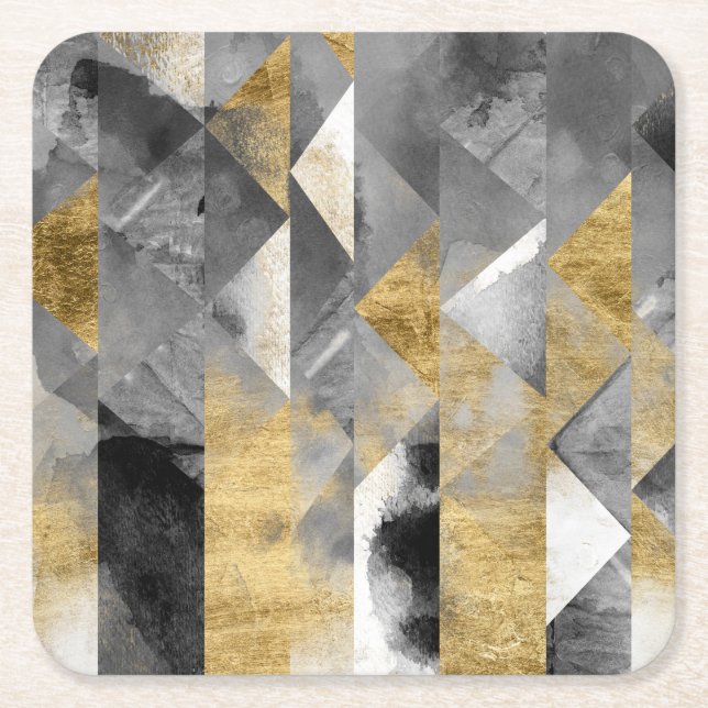 Gilt Reflections I Rechteckiger Pappuntersetzer (Vorderseite)