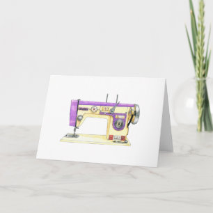 Gimbels Vintage Nähmaschine Leere Grußkarte Karte