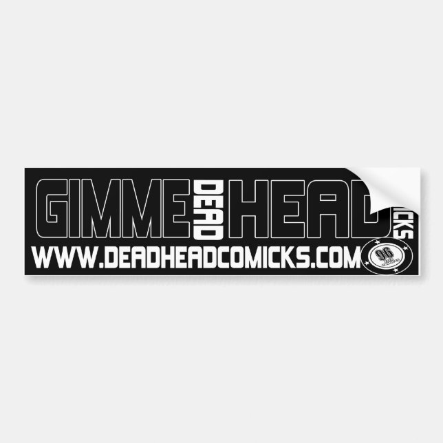 Gimme Kopf… Blinder Passagier comicks! Autoaufkleber (Vorne)
