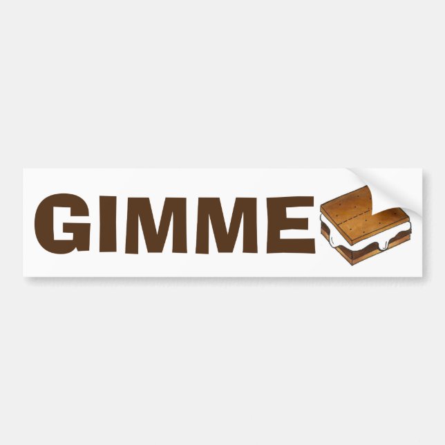 Gimme Smore Campfire S mores Smores Sticker pare-c (Devant)