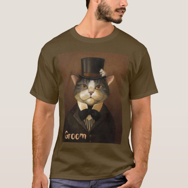 GIMMER, lustige Bräutigatze T-Shirt (Vorderseite)