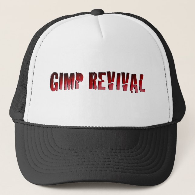 Gimp-Revival-Logo Truckerkappe (Vorderseite)