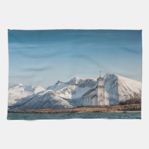 Gimsoy Church Lofoten Norwegen Geschirrtuch
