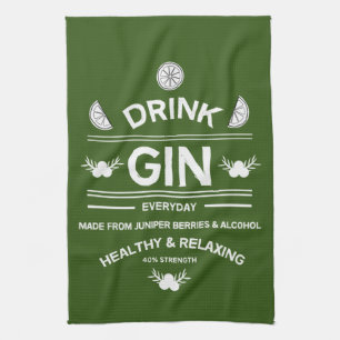 Gin Drinkers LIEBE WOHNGESTALTUNG Bars Servi Geschirrtuch