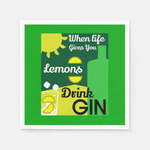 Gin Drinkers LIEBE WOHNGESTALTUNG Bars Servi Serviette