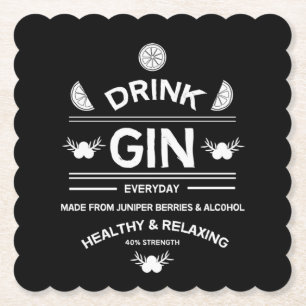 Gin Drinkers   LIEBE   WOHNGESTALTUNG   Bars Servi Untersetzer