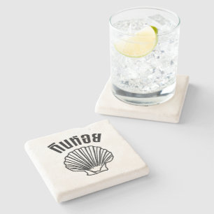 Gin Hoi (Thai Spaß Pun Wordplay) Steinuntersetzer