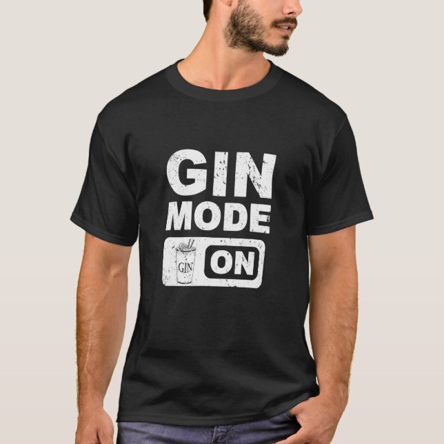 Gin-Modus bei Pun Gin Tonic und Alkohol frei Nig T-Shirt (Vorderseite)