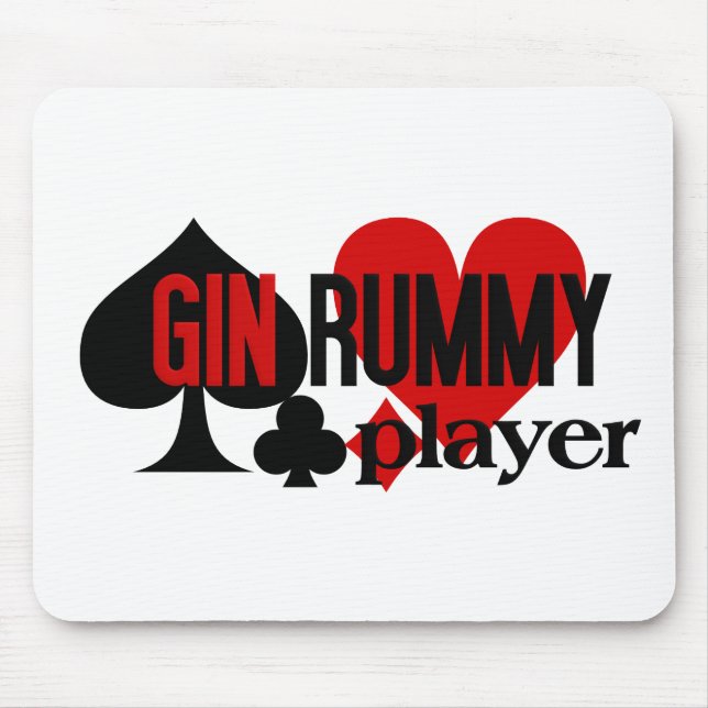 Gin Rummy Player Mousepad (Vorne)