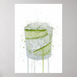 Gin & Tonic 'Gurke' Poster