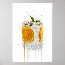 Gin & Tonic 'Orange und Basilikum'