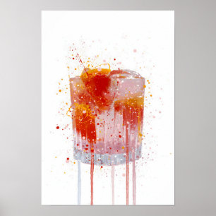 Gin & Tonic 'Pink Grapefruit' Poster