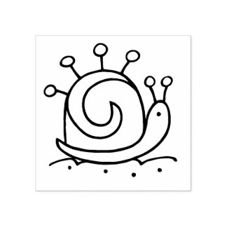Gina-Schnecke Gummistempel