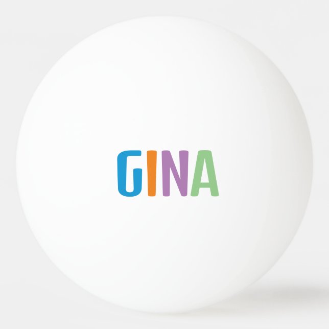 Gina Tischtennisball (Vorderseite)
