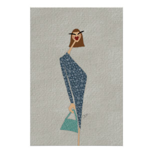 Ginette en promenade Mode Poster