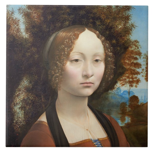 Ginevra de' Benci, C. 1474 - 78 Fliese (Vorderseite)