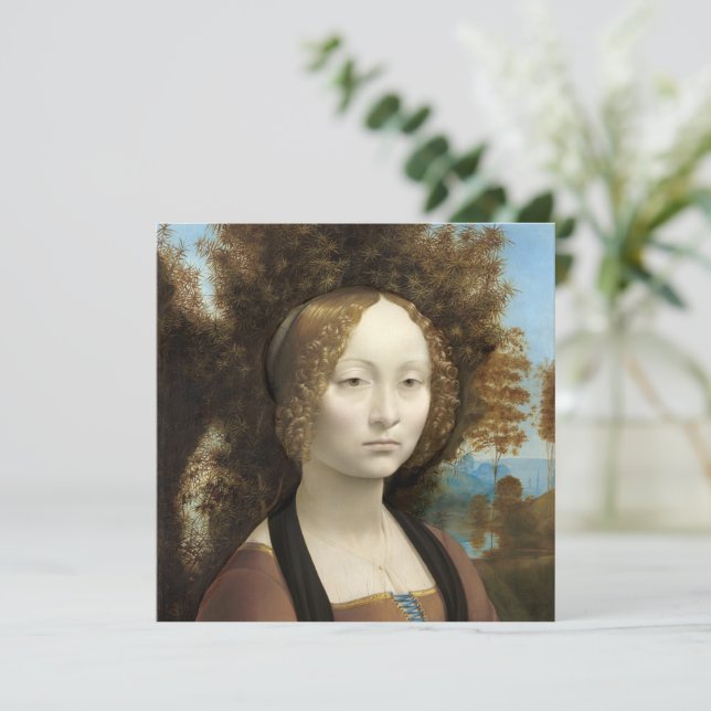 Ginevra de' Benci Leonardo da Vinci (Stehend Vorderseite)