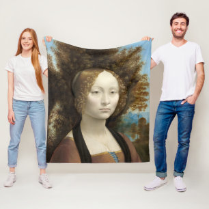 Ginevra de' Benci Leonardo da Vinci Fleecedecke