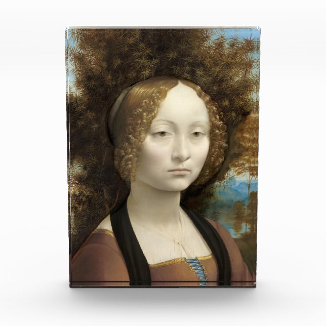Ginevra de' Benci Leonardo da Vinci Fotoblock (Vorderseite)