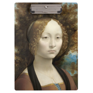 Ginevra de' Benci Leonardo da Vinci Klemmbrett