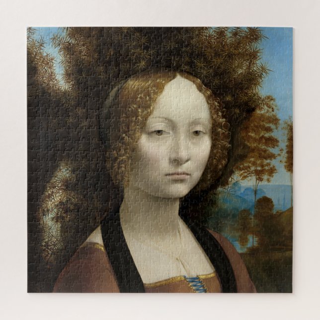 Ginevra de' Benci von Leonardo Da Vinci (Vertikal)