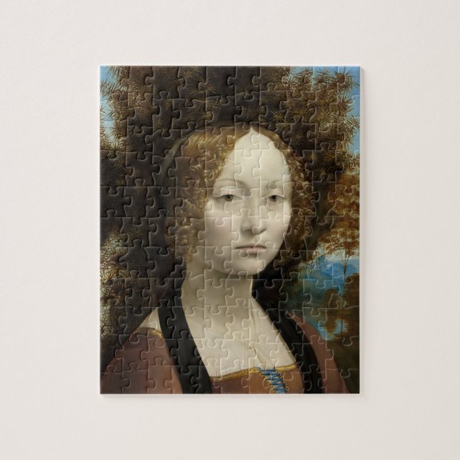Ginevra de' Benci von Leonardo Da Vinci (Vertikal)
