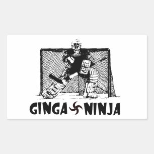 Ginga Ninja - Hockey-Tormann Rechteckiger Aufkleber