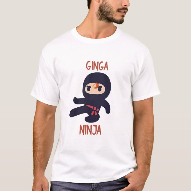 Ginga Ninja T - Shirt Men's Graphic Shirt Funny (Vorderseite)