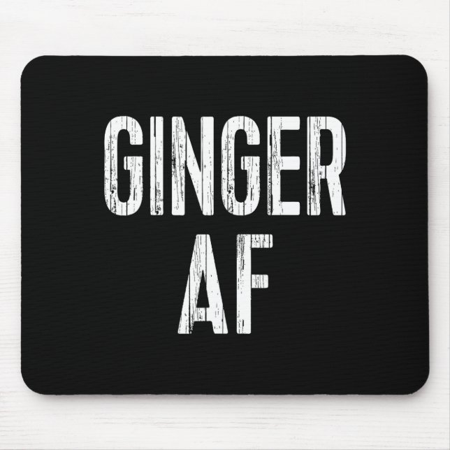 Ginger Af Shirt Irish Men Women St Patricks Day  Mousepad (Vorne)