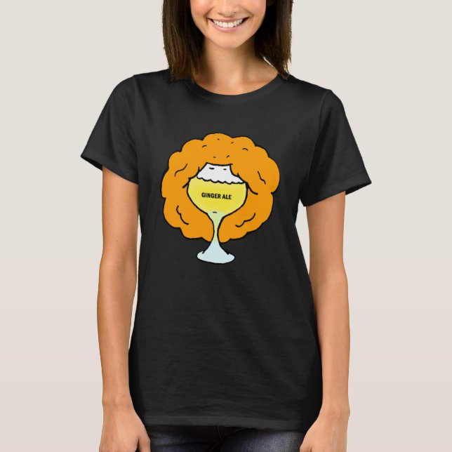 Ginger Ale Drink Alkohol Punny Redhead Bar Cr T-Shirt (Vorderseite)