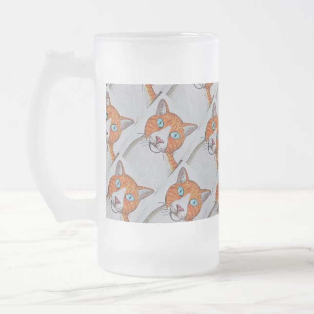 Ginger and White Frosted mug (Gauche)