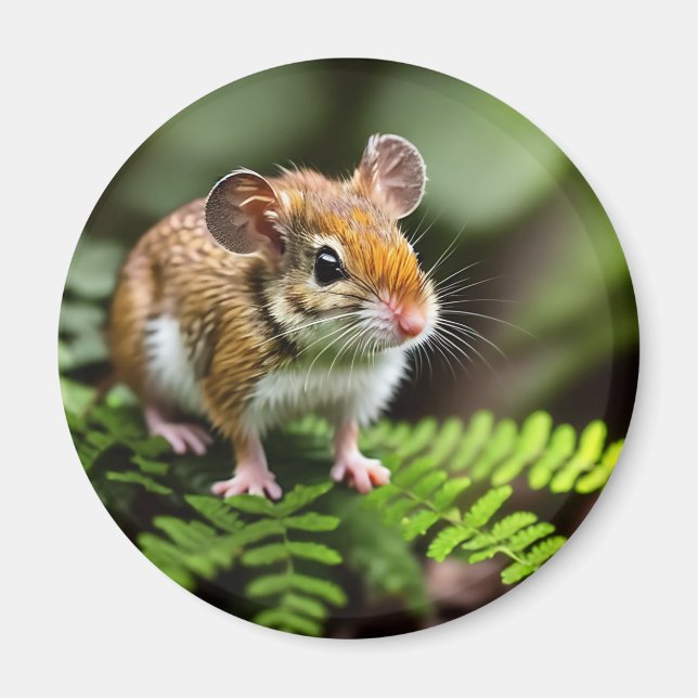 Ginger Australian Hopping Mouse, Kühlschrankmagnet (Vorne)