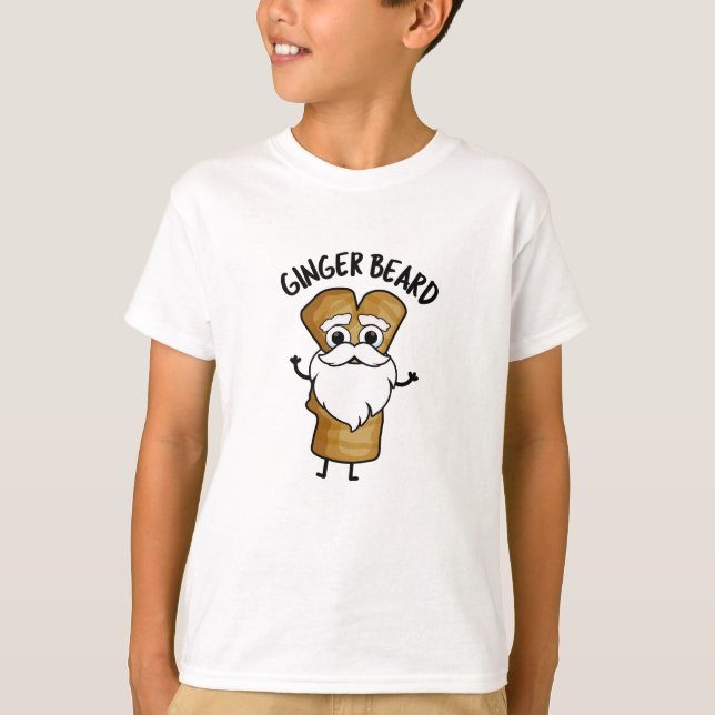 Ginger Beard Funny Gingerbread Food Puff T-Shirt (Vorderseite)