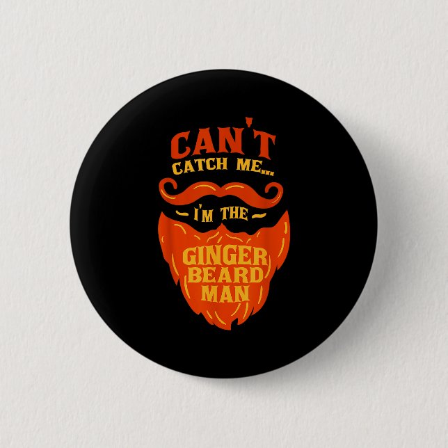 Ginger Beard Man - Bearded Men Funny Quote  Button (Vorderseite)