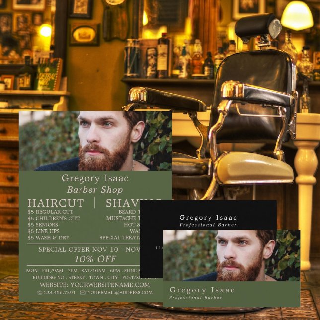 Ginger Beard Model, Men's Barbers Visitenkarte (Von Creator hochgeladen)