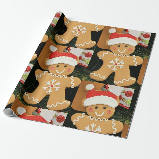 Ginger Bread Man Geschenkpapier (Ungerollt)