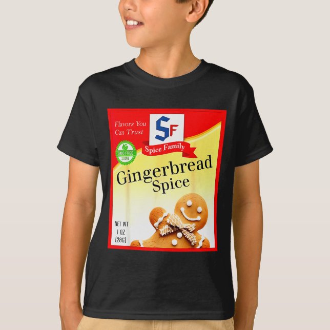 Ginger Bread Sce Group Costume Family Matching Hal T-Shirt (Vorderseite)